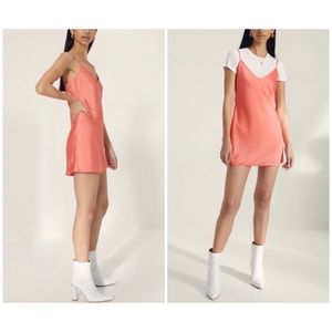 WILFRED | S Only Mini Slip Dress Pink Silk Satin